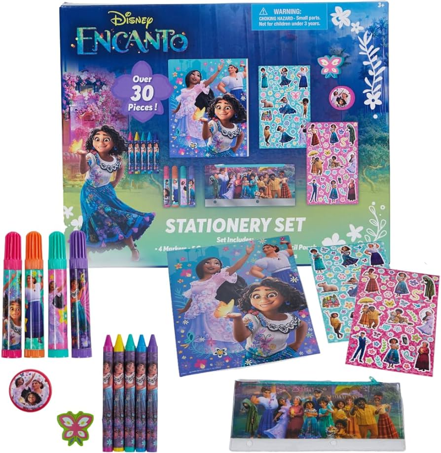 Innovative designs disney encanto kids coloring art and sticker set pcs school craft supplies with pencil case toys games