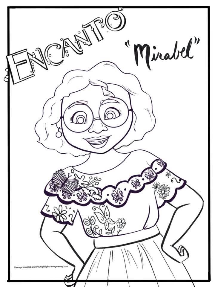 Free printable coloring sheets inspired by disneys encanto