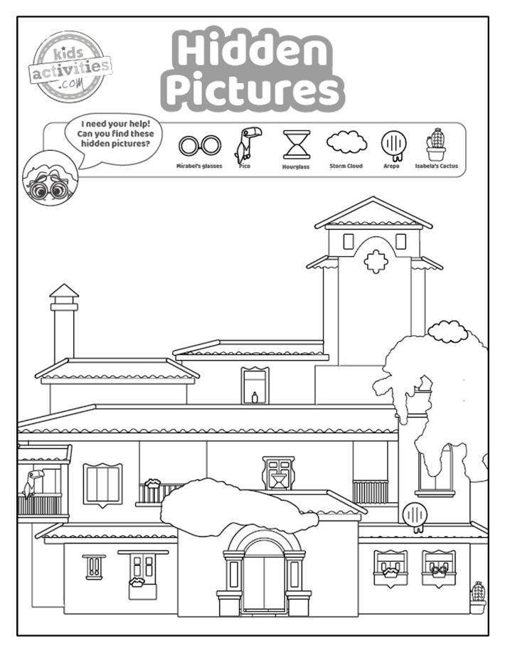 Encanto printable activities coloring pages kids activities blog