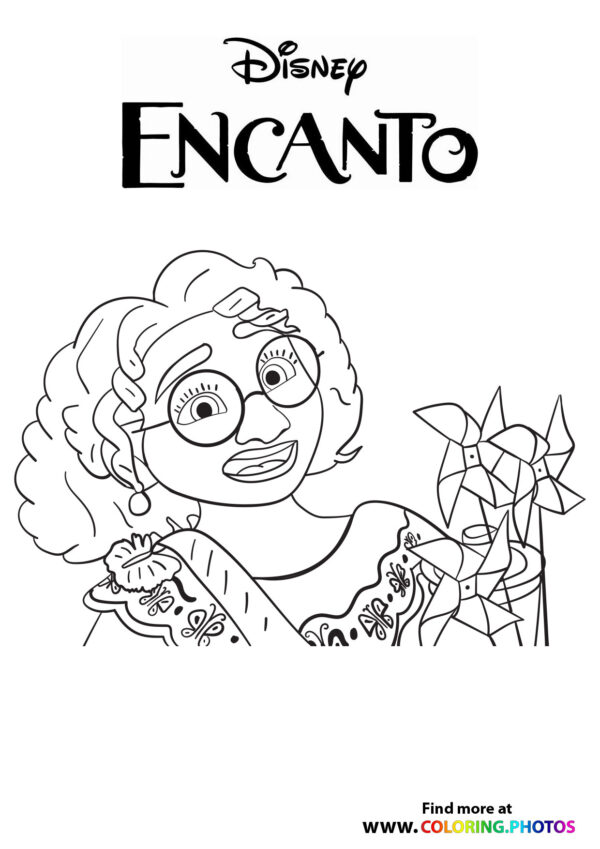 Disney encanto free printable coloring pages