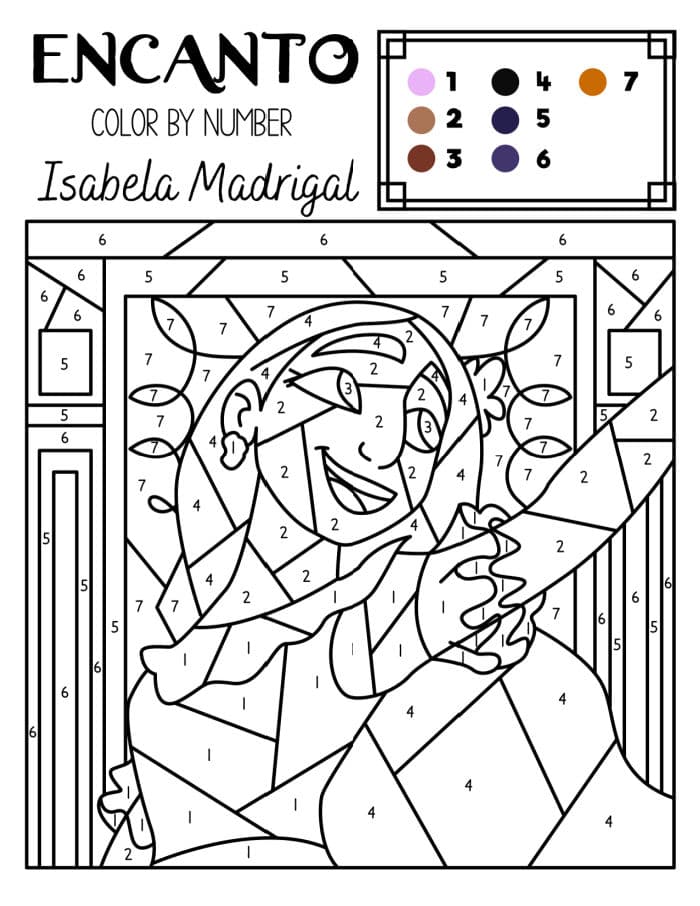 Free encanto coloring page printables