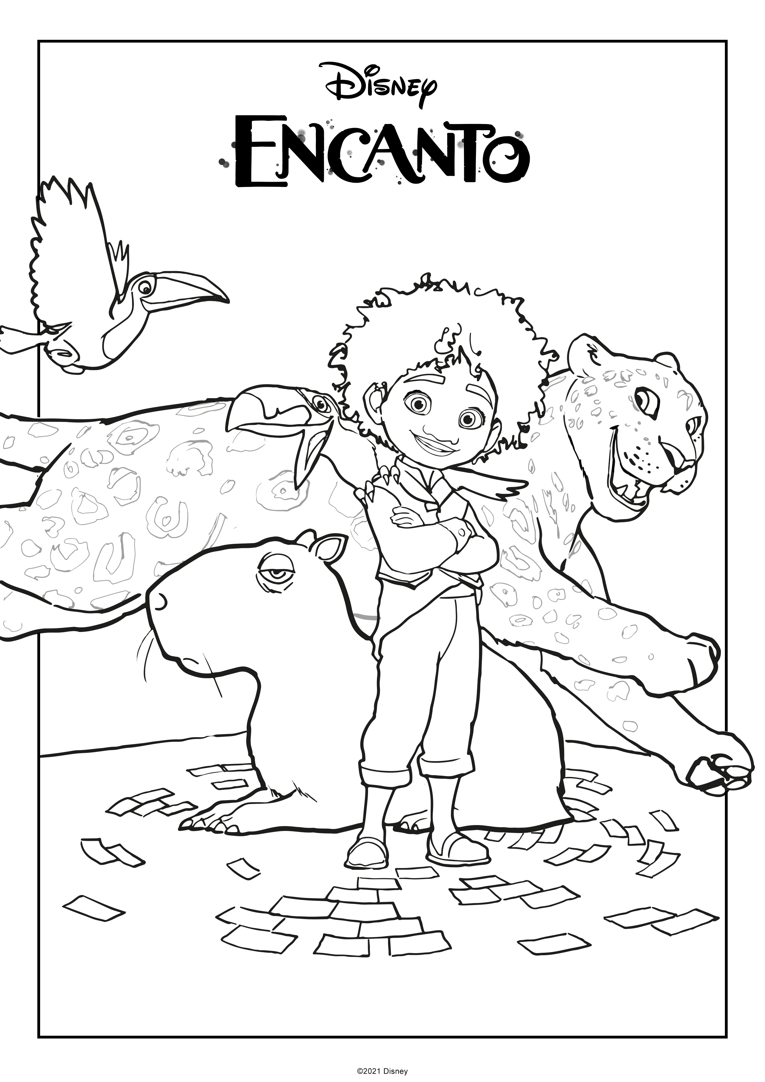 Encanto coloring pages and activity pack simply sweet days