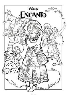 Free printable disney encanto coloring pages family coloring pages disney coloring pages coloring pages