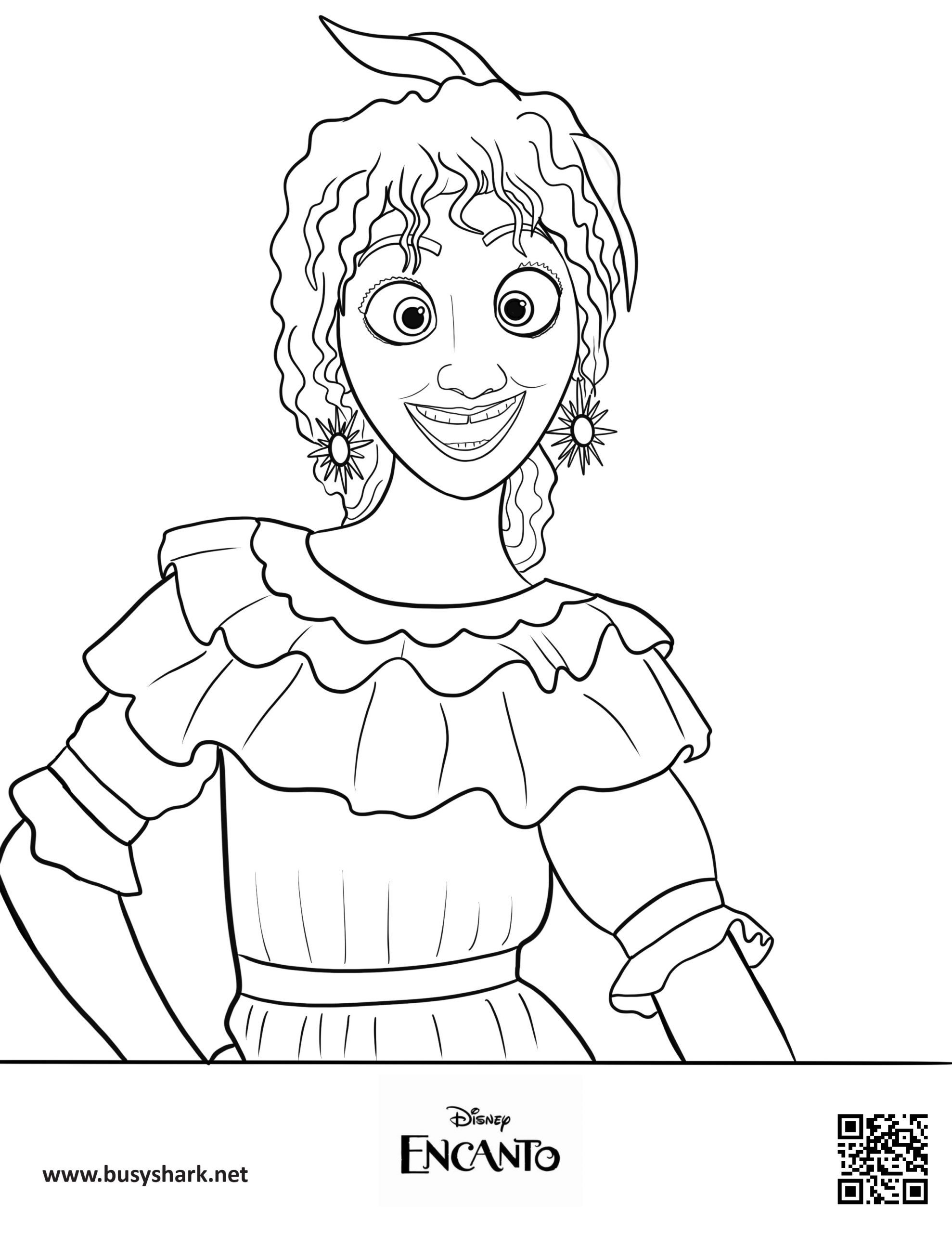 Pepa madrigal encanto coloring page