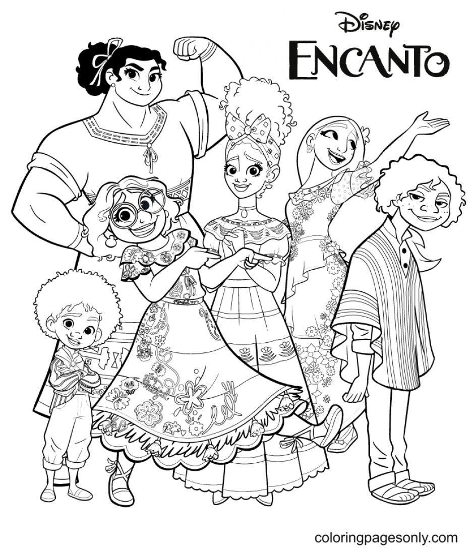 Encanto coloring pages