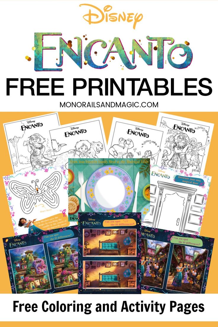 Free printable encanto coloring and activity pages disney activities disney birthday party disney birthday