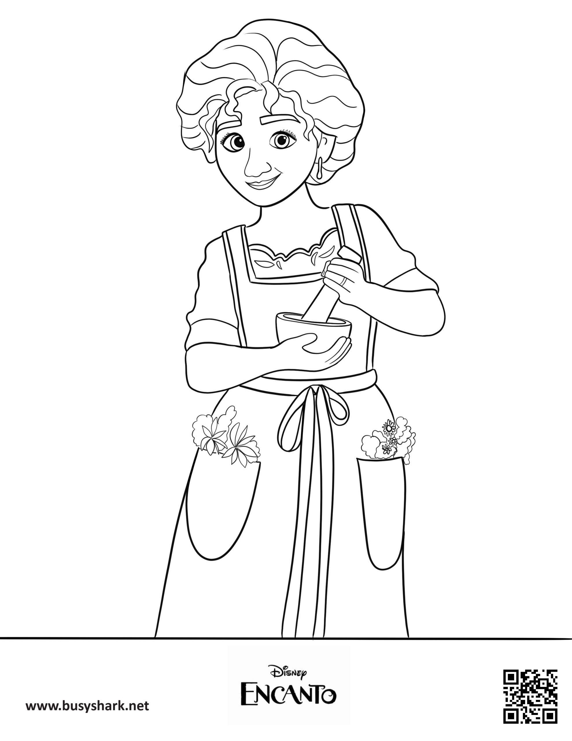 Julieta madrigal encanto coloring page