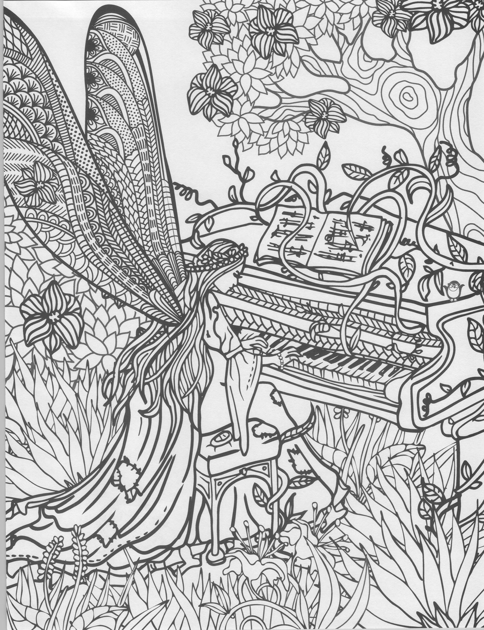 Fairy garden enchanted forest coloring book fairy coloring pages angel coloring pages