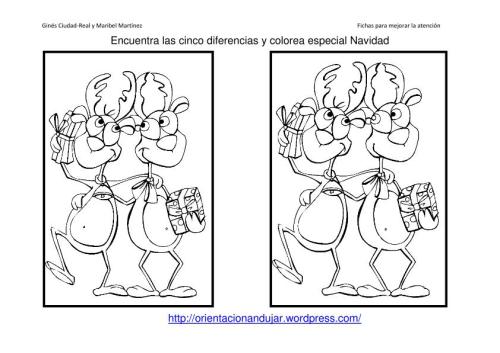 Fichas atenciãn pecial navidad encuentra las diferencias â planeta cuela tic