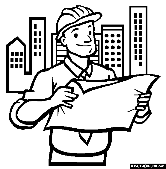 Occupations online coloring pages