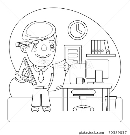 Engineer coloring page