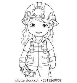 Best engineer coloring page royalty