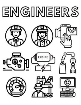 Engineers informational coloring sheets by wittyminds tpt