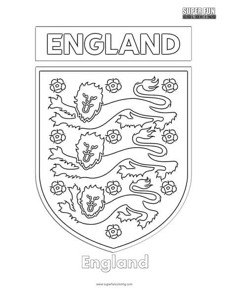 England football coloring page