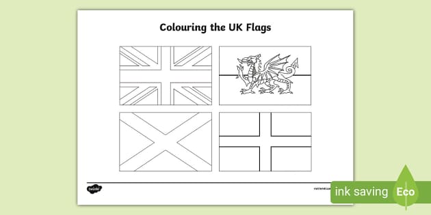 Northern irish english sttish and welsh flags louring