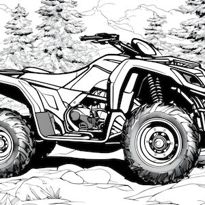 Atv coloring pages