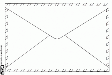 Letter reverse of an envelope coloring page coloring pages color lettering