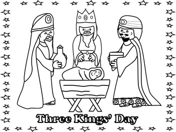 The epiphany kings day coloring pages by miss ps prek pups tpt