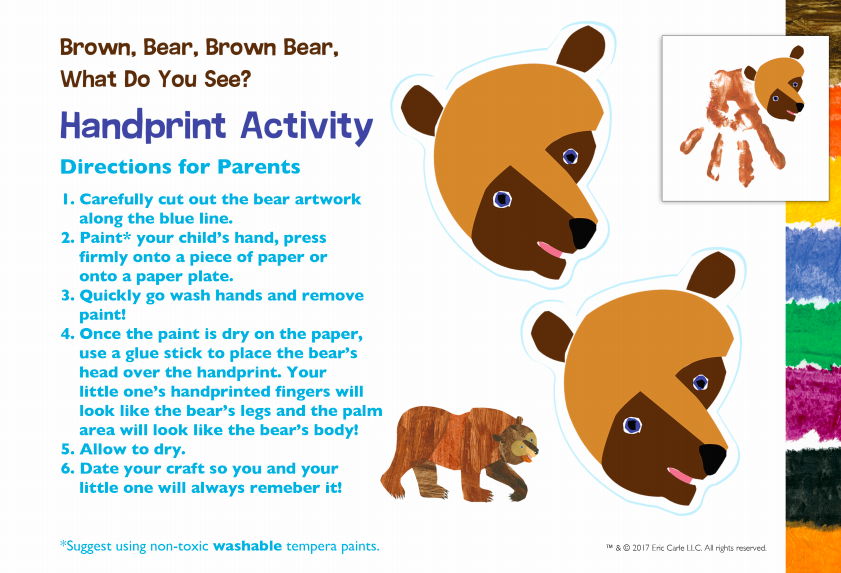 Eric carle printables activities brightly