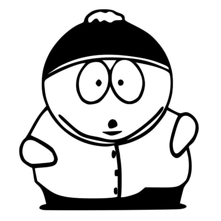 Eric cartman south park coloring page