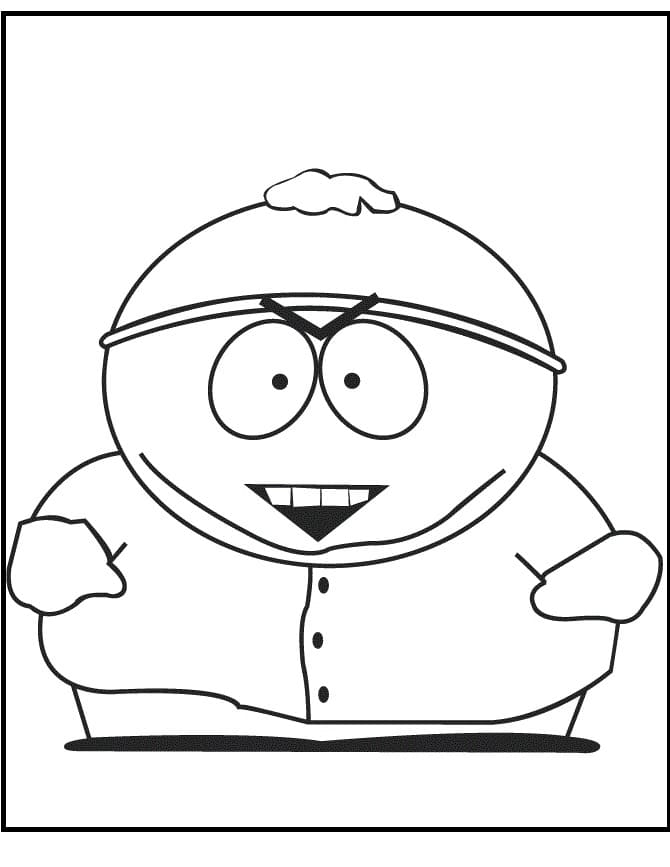 Eric cartman coloring page