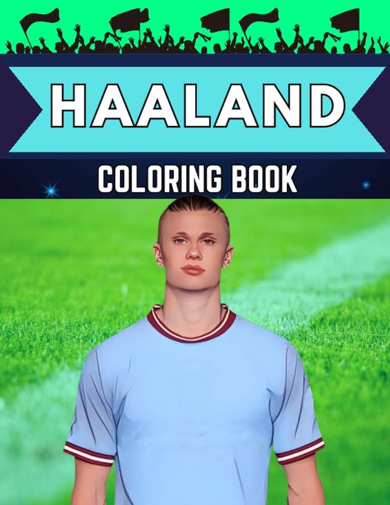 Haaland loring book football star loring book for kids futbol stars lorings campana jamie books