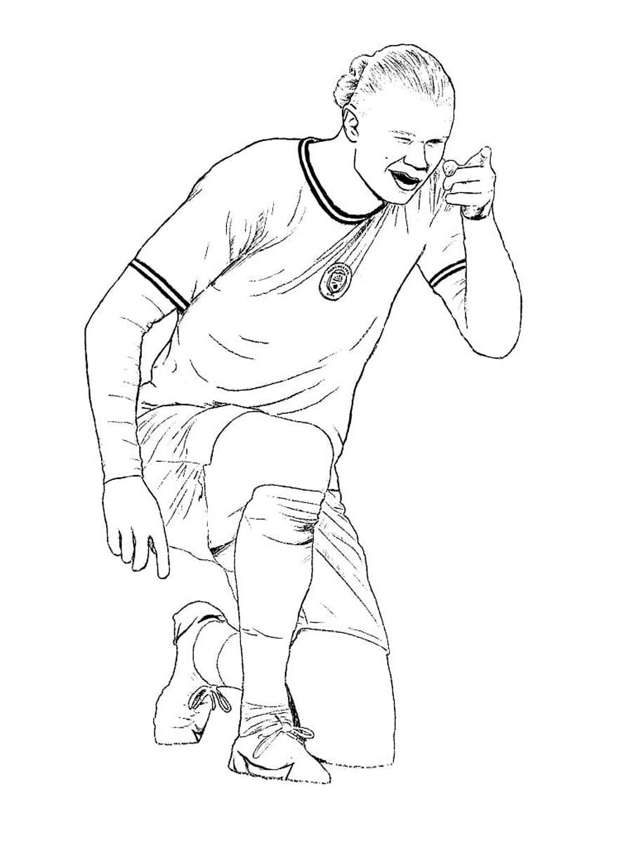 Erling haaland coloring pages coloring pages sports coloring pages coloring pages for boys