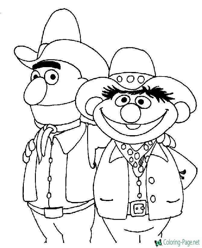 Sesame street coloring page