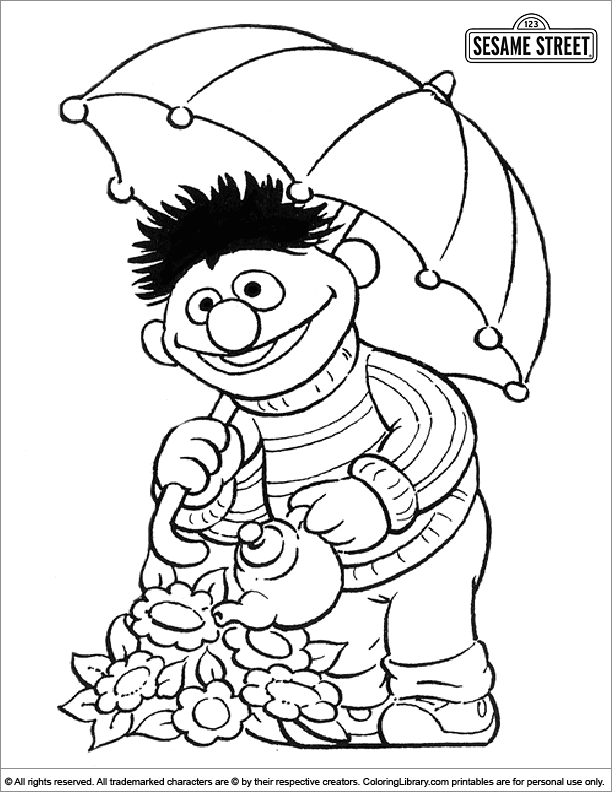 Online coloring page