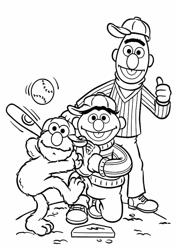 Bert and ernie coloring pages