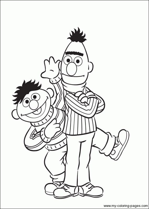 Ernie bert coloring pages cartoon coloring pages sesame street coloring pages coloring pages