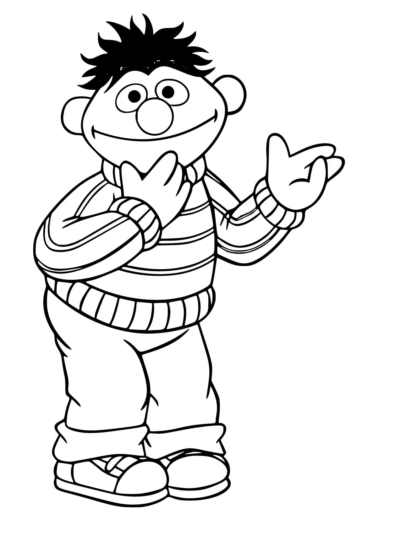 Ernie coloring pages