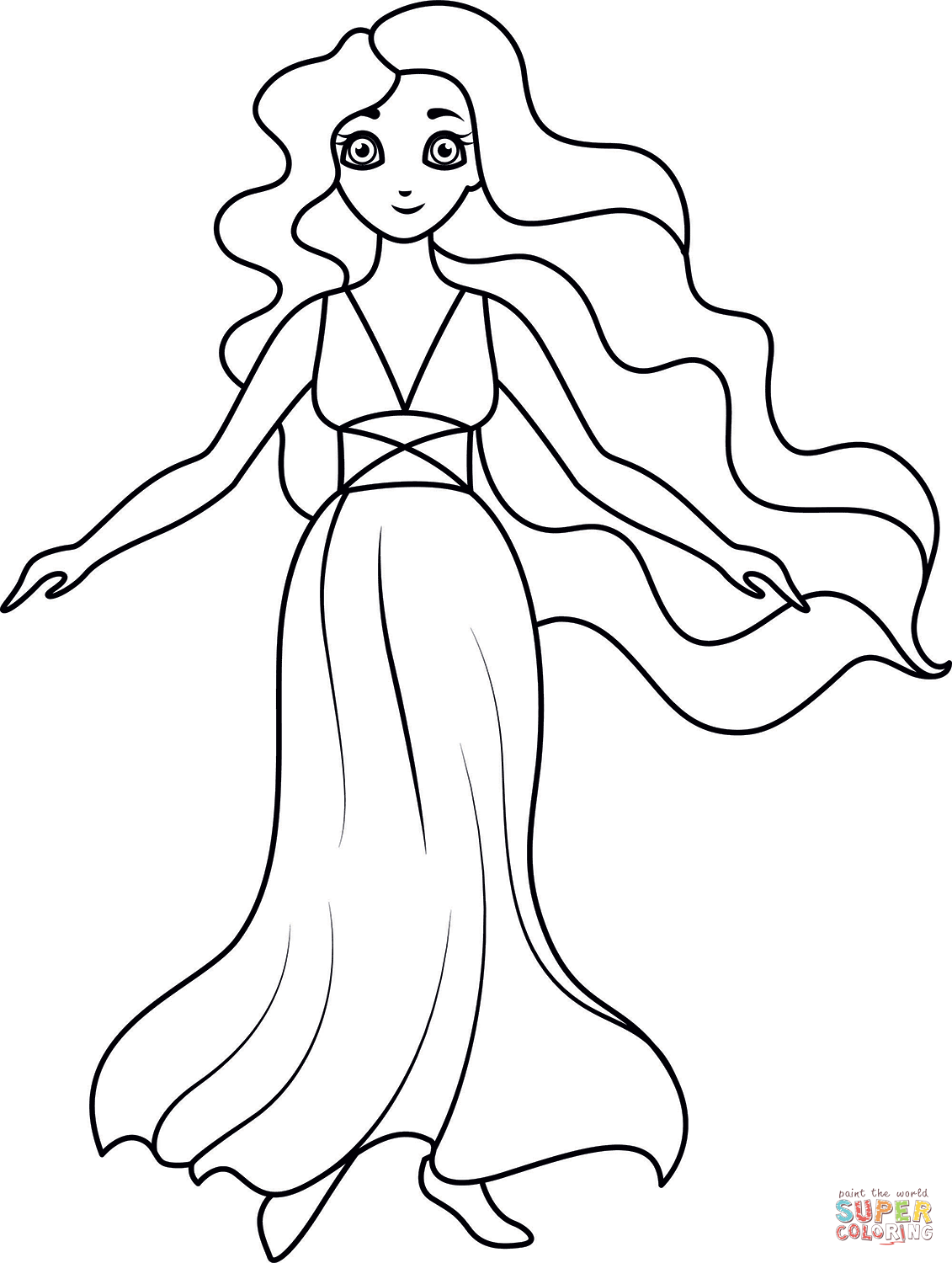 Cartoon aphrodite coloring page free printable coloring pages