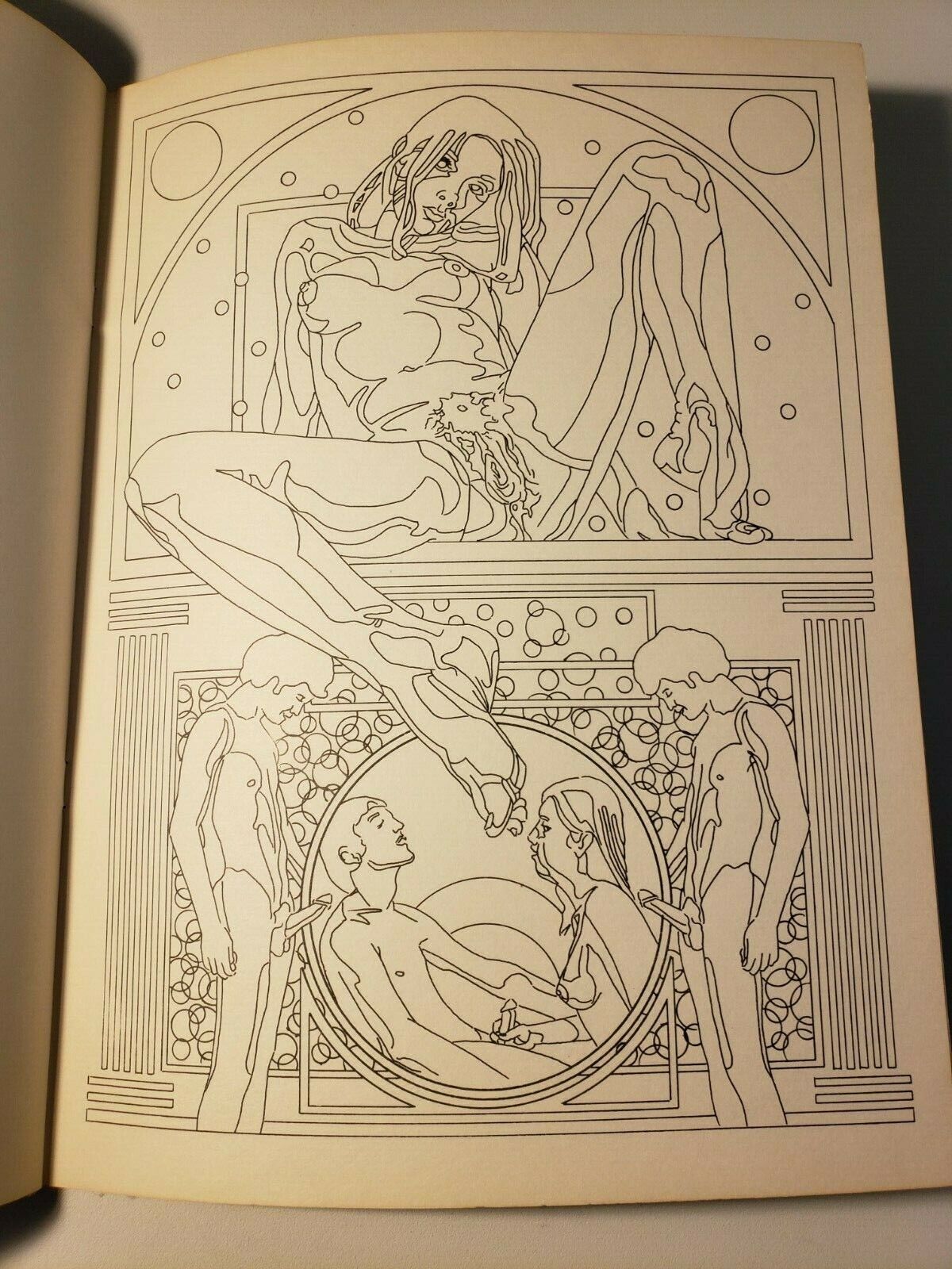 Rare erotic coloring book signed st ed unused fine copy explicit sex