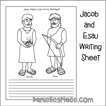 Jacob and esau bible crafts for kids