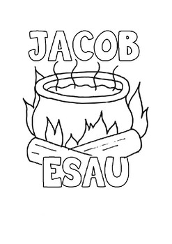 Jacob and esau genesis coloring by mrfitz tpt