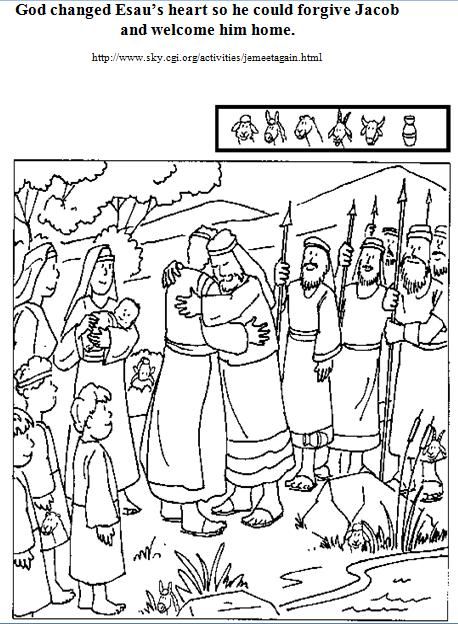 Bible crafts for kids jacob and esau reunite bible crafts for kids sunday school coloring pages bible crafts