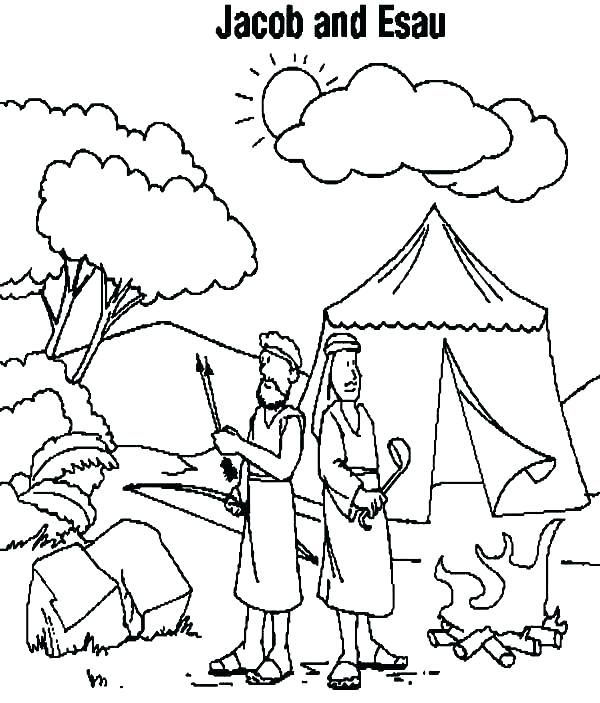 Jacob and esau coloring pages