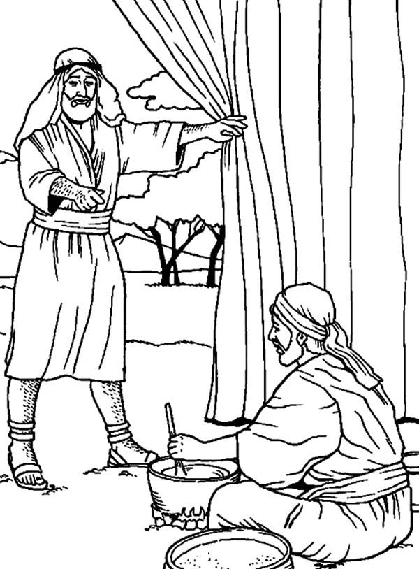 Cool ideas esau and jacob coloring pages bible of for printable bible coloring pages sunday school coloring pages coloring pages