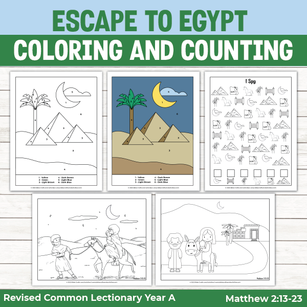 Escape to egypt activity pages