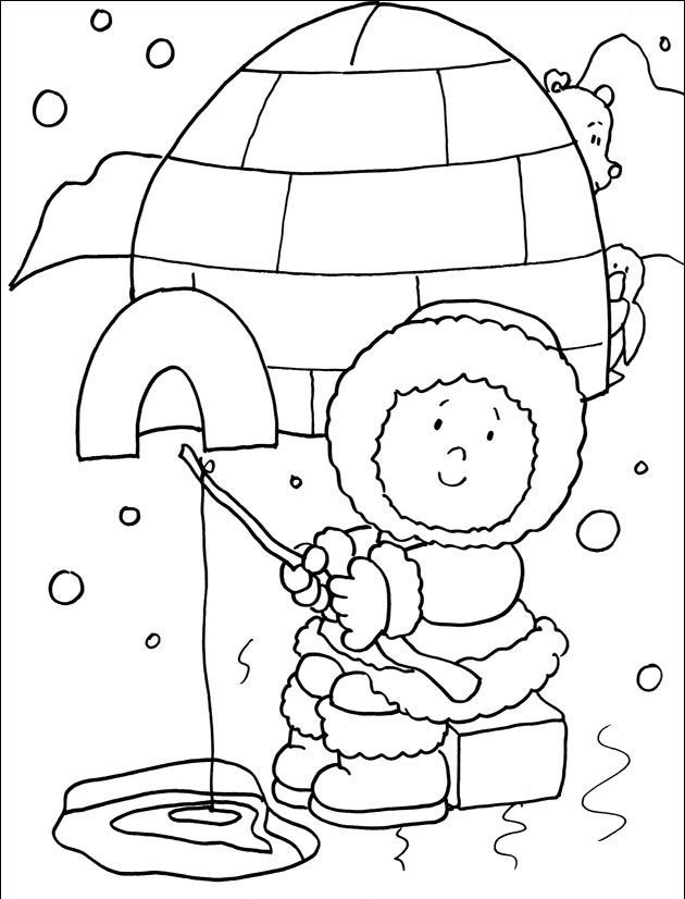 Winter season coloring pages for creative kids