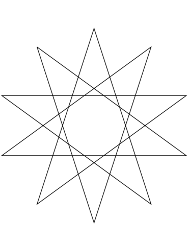 Point star coloring page free printable coloring pages