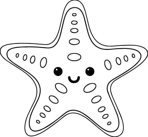 Estrella de mar dibujo star coloring pages fish coloring page starfish colors