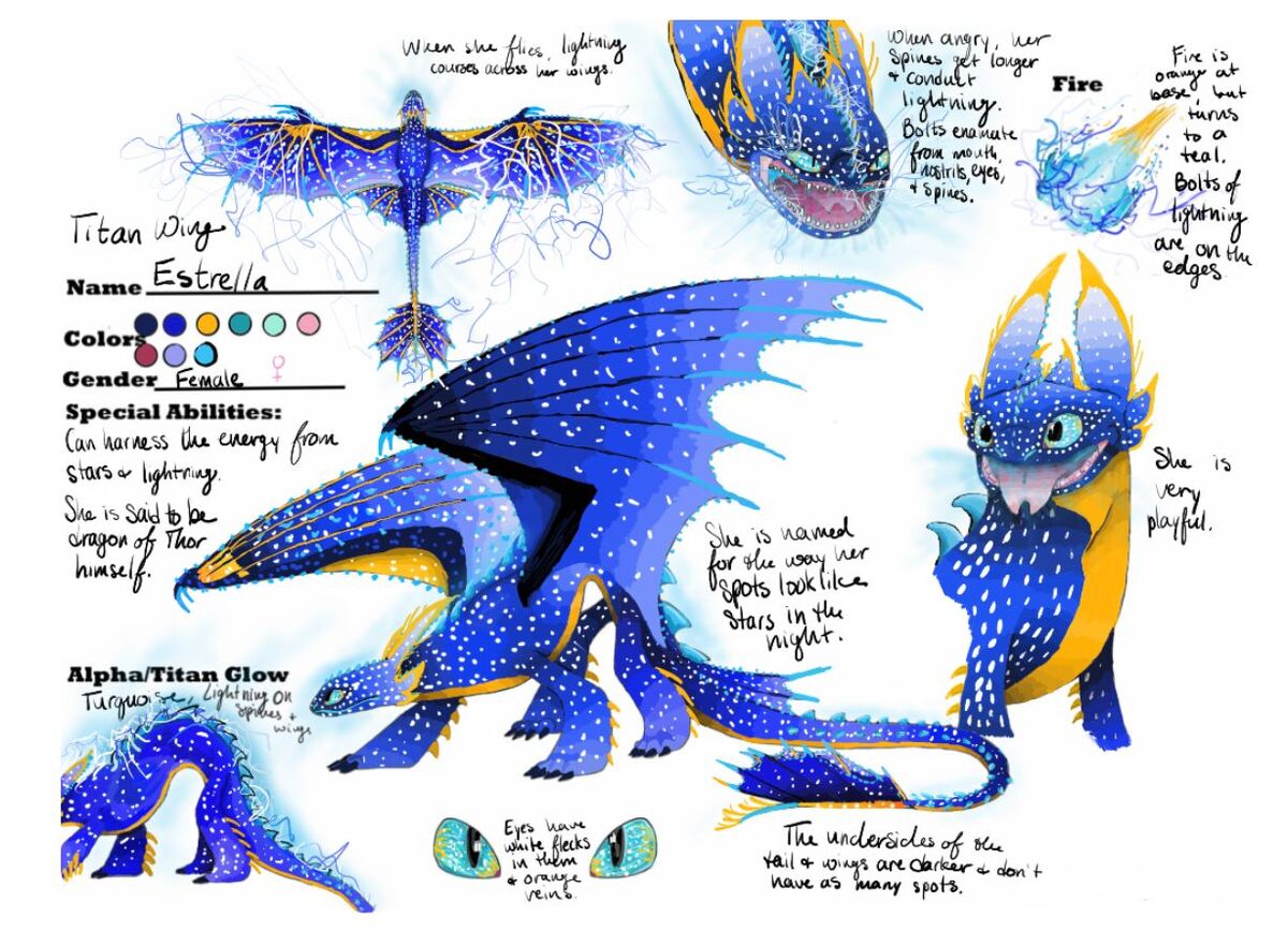 Estrella the night fury how to train your dragon fanon wiki