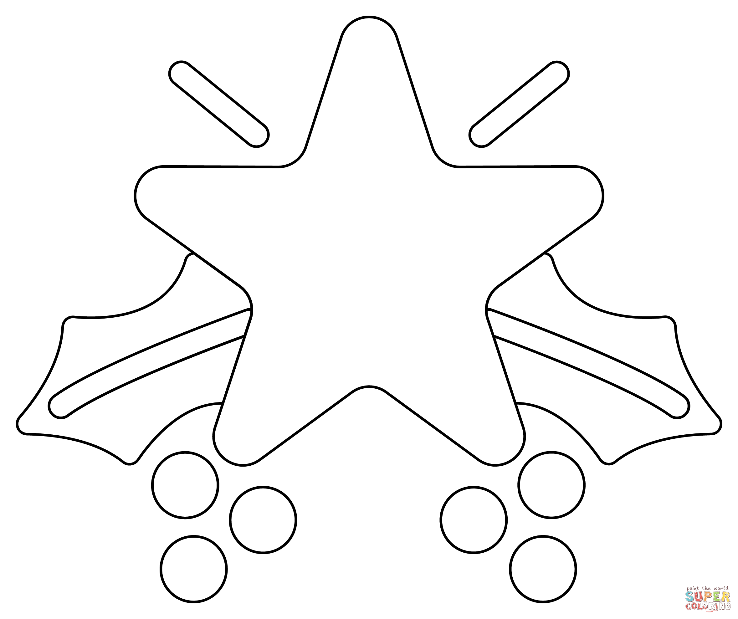 Christmas star coloring page free printable coloring pages