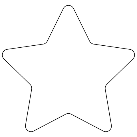 White medium star emoji coloring page free printable coloring pages