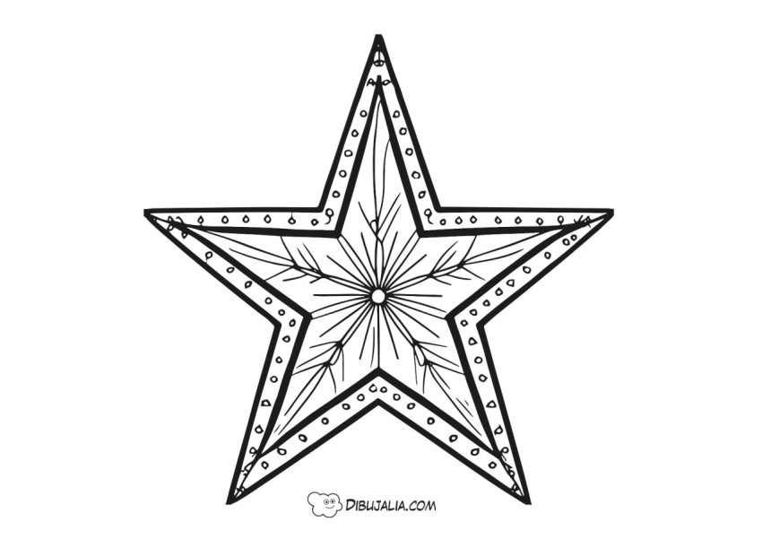 Estrella de navidad para decorar