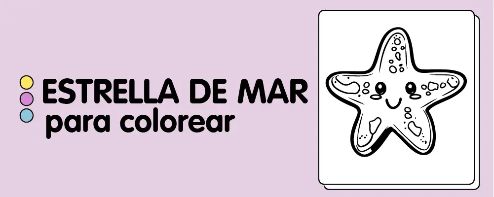 Estrellas de mar para colorear descarga e imprime gratis