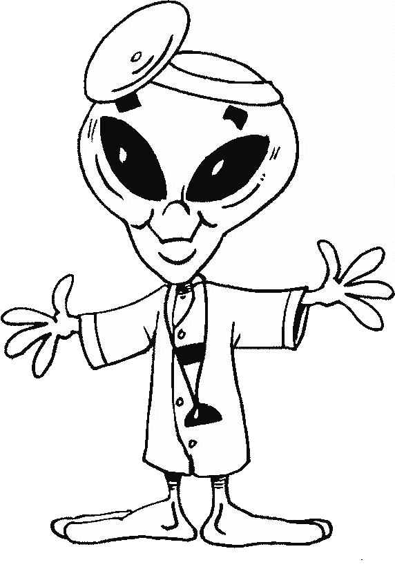 Coloring pages alien coloring pages