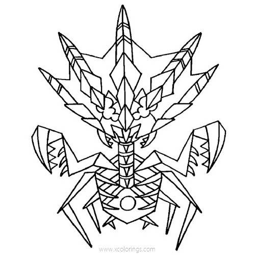 Eternatus pokemon coloring pages printable